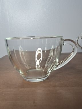 Vintage Set of 8 ARCOROC FRANCE Clear Glass Punch Cups , Coffee Mugs, Dessert
